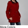 Nautica Women's Plaid-embellished Hooded Coat