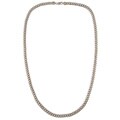 Platifina Men's Sterling Silver 30-inch Cuban Link Chain Necklace