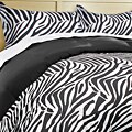 Luxury Zebra Microfiber Duvet Cover Set