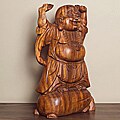 Suar Wood Happy Buddha Statue (Indonesia)