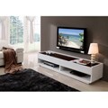 Modena White/ Black Two-drawer TV Stand