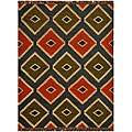 Hand-woven Wool/ Jute Kilim Rug (6' x 9')