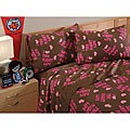 David and Goliath Night Life Cotton Sateen 300 Thread Count Queen-size Sheet Set