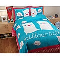 David and Goliath Pillow Talk Queen-size 3-piece Duvet Cover Set