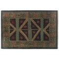 Nepalese Hand-knotted Chocolate Sundial Wool Rug (4' x 6')