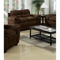 Chocolate Microfiber Loveseat