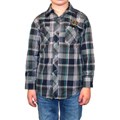 191 Unlimited Boy's Blue Plaid Shirt