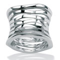 Toscana Collection Sterling Silver Multi-tiered Band