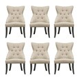 Daphne Beige Modern Dining Chairs (Set of 6)