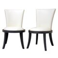 Neptune Off-White Leather Modern Dining Chair (Set of 2)