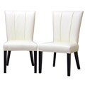 Janvier Off-White Leather Dining Chair (Set of 2)