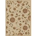 Amalfi Ivory Vines Olefin Area Rug (3'3 x 4'11)