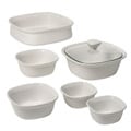 CorningWare Etch 7-piece White Bakeware Set