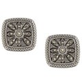 MARC Sterling Silver Marcasite Square Earrings