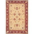 Hand-knotted 'Desert Breeze' Ivory Wool Rug (4' x 6')
