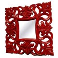 Square Contemporary Scroll Mirror