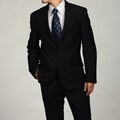 Kenneth Cole Reaction Men's Slim-fit Black Stripe Suit Separate Coat
