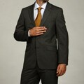 Kenneth Cole Reaction Men's Slim-fit Black and White Suit Separate Coat