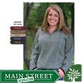 Green Brand Women's Long sleeve 1/4-zip Fitted Pullover