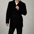 Dockers Men's Black Wool Melton Peacoat