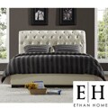 ETHAN HOME Castela Soft White Faux Leather Queen-size Bed