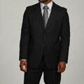 Lauren by Ralph Lauren Men's Dark Charcoal 2-button Trim Fit Wool Suit