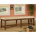 Connor Dark Brown Microfiber Bench