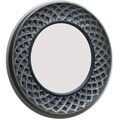 Round Rustic Silver-black Mirror
