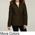 Kenneth Cole Reaction Women's Faux-fur Quilted Jacket FINAL SALE