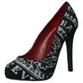 Ed Hardy Women's 'Mato' Black Print Pumps