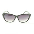Women's 7071 Black Plastic Cateye Sunglasses