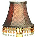 Tan with Black Diamonds Chandelier Mini Shades (Set of 2)