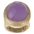 Rivka Friedman 18k Goldplated Purple Quartzite Ring