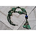 Silver Turquoise and Lapis Lazuli Necklace (Afghanistan)