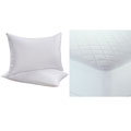 Back to School Combo Twin XL-size Mattress Pad and Pillow 3-piece Set
