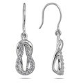 10k White Gold 3/8ct TDW White Diamond Earrings (H-I, I1-I2)