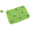 Wool Felt Green Apple Daisies Change Wallet (Nepal)