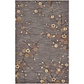 Hand-tufted Grey Rug (3'6 x 5'6)