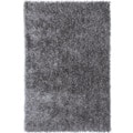 Hand-tufted Grey Shag Polyester Rug (2' x 3')
