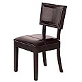 Kendall Brown Leather Side Chairs (Set of 2)