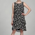 S.L. Fashions Women's Tiered Ruffle Sleeveless Dress