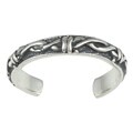 Southwest Moon Sterling Silver Braided Rope Toe Ring