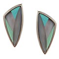 Southwest Moon Sterling Silver Multi-Gemstone Stud Earrings