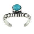 Southwest Moon Sterling Silver Turquoise Toe Ring