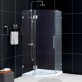 DreamLine Neolux 36x73-inch Nickel Frameless Hinged Shower Enclosure