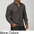 English Laundry Men's Lock Branch Woven Shirt