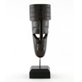 Soapstone Male Kisii Mask on Stand (Kenya)