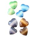 Set of 2 Soapstone Maridadi Heart Paperweights (Kenya)