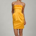 Jessica Simpson Women's Ruffle Bust Strapless Dress