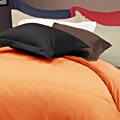 Solid Color Microfiber 3-piece Duvet Cover Set